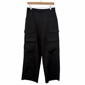 Noli Black Satin Cargo Pants Sz 8